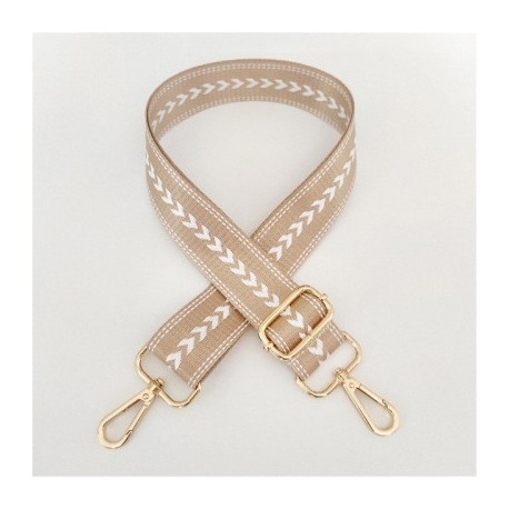 Szín: A- khaki80-130cm - 130 cm-es nylon hosszú táska pánt nyíl széles váll öv állítható barkács Crossbody