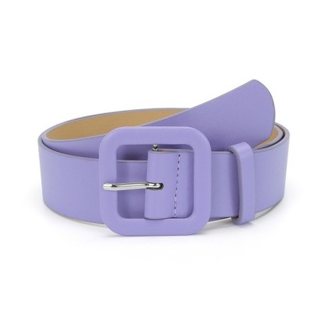 Szín: lila - 2023 Új 11 szín koreai stílusú négyzet alakú csat cukorka színes dekoratív öv női divat sokoldalú