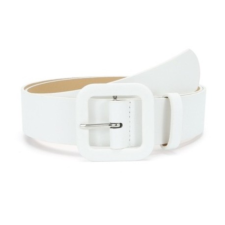 Fehér szín - 2023 Új 11 szín koreai stílusú négyzet alakú csat cukorka színes dekoratív öv női divat sokoldalú