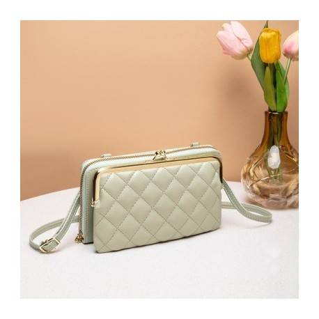 Szín: zöld-19x4x11cm - 2023 Trend női táska puha bőr kis pénztárcák mobiltelefon pénztárca kézitáska divat