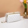 Szín: fehér-19x4x11cm - 2023 Trend női táska puha bőr kis pénztárcák mobiltelefon pénztárca kézitáska divat