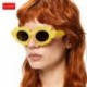 Lencsék színe: narancs - KLASSNUM Női Vicces napszemüvegek Virágos Macskaszemüvegek Férfi Luxus Márka Szemüvegek Flame