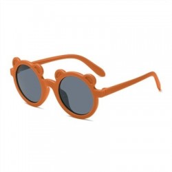 Lencsék színe: barna - Divat Kerek Gyermek Napszemüvegek Klasszikus Aranyos Medve Rajzfilm Napszemüvegek Lányok Fiúk