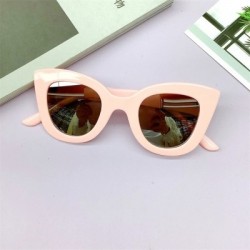 Lencsék színe: rózsaszín - KLASSNUM Fashion Kids Cat Eye Napszemüvegek Vintage Oversized Nagy keretes Napszemüvegek Márka