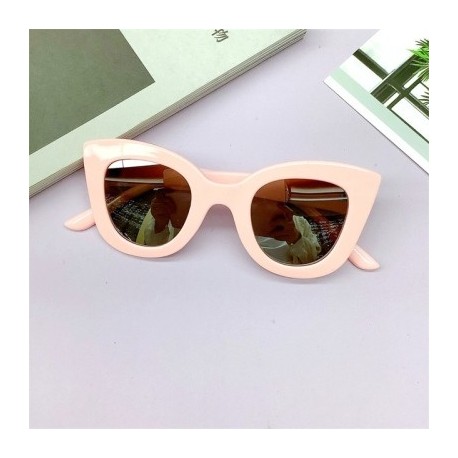 Lencsék színe: rózsaszín - KLASSNUM Fashion Kids Cat Eye Napszemüvegek Vintage Oversized Nagy keretes Napszemüvegek Márka