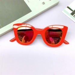 Lencsék színe: piros - KLASSNUM Fashion Kids Cat Eye Napszemüvegek Vintage Oversized Nagy keretes Napszemüvegek Márka