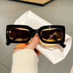 Lencsék színe: fekete tea - KLASSNUM 2023 Téglalap Női Napszemüvegek Luxus Márka Tervező Négyzet Napszemüvegek