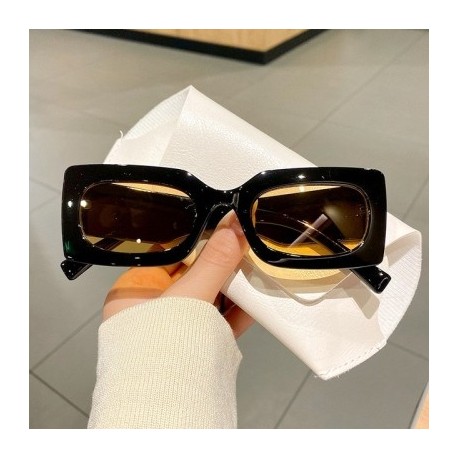 Lencsék színe: fekete tea - KLASSNUM 2023 Téglalap Női Napszemüvegek Luxus Márka Tervező Négyzet Napszemüvegek