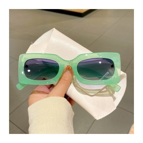 A lencsék színe: zöld dupla szürke - KLASSNUM 2023 Téglalap Női Napszemüvegek Luxus Márka Tervező Szögletes