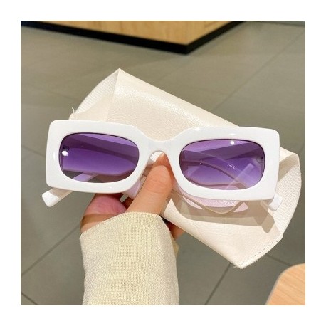 A lencsék színe: fehér, dupla szürke - KLASSNUM 2023 Téglalap Női Napszemüvegek Luxus Márka Tervező Szögletes
