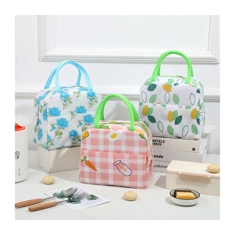 Szín: rózsaszín nyúl - Ebédtáska fogantyúja Vacsora szigetelő kézitáska Hűtőtasak Női Gyerekek Ebéddoboz Piknik