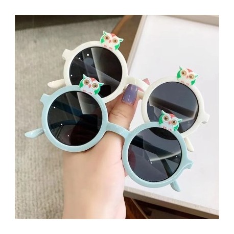 Lencsék színe: fehér szürke - Gyermek napszemüvegek Aranyos bagoly Gyerekek Lányok Árnyékolók Szemüvegek Kültéri