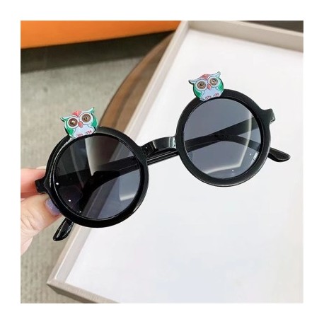 Lencsék színe: fekete szürke - Gyermek napszemüvegek Aranyos bagoly Gyerekek Lányok Árnyékolók Szemüvegek Kültéri