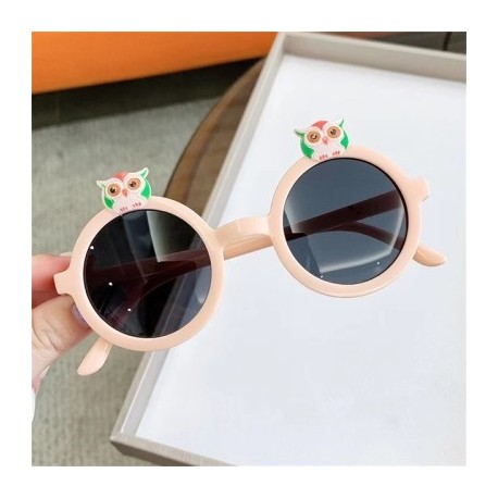 Lencsék színe: rózsaszín szürke - Gyermek napszemüvegek Aranyos bagoly Gyerekek Lányok Árnyékolók Szemüvegek