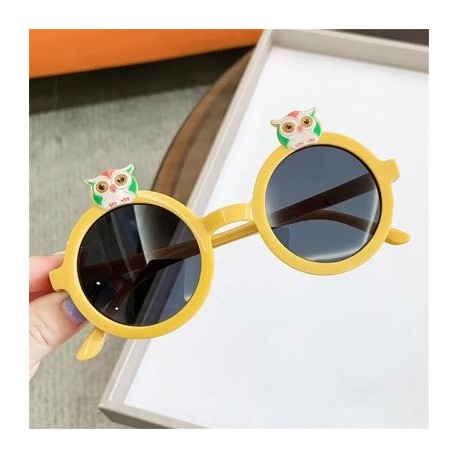 Lencsék színe: sárga szürke - Gyermek napszemüvegek Aranyos bagoly Gyerekek Lányok Árnyékolók Szemüvegek Kültéri