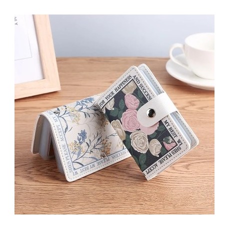 Szín: Oleander - Több kártyahely Hitelbank IC/ID kártya birtokos jelvény Üzleti buszkártya tárolótok Olajfestmény