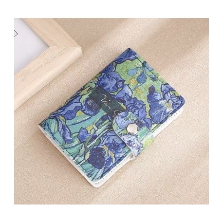 Szín: írisz - Több kártyahely Hitelbank IC/ID kártya birtokos jelvény Üzleti buszkártya tárolótok Olajfestmény