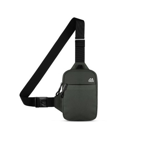 Szín: Szürke - Hétköznapi férfi válltáska Nylon vízálló kültéri sportfutó kerékpáros övtáska nagy kapacitású