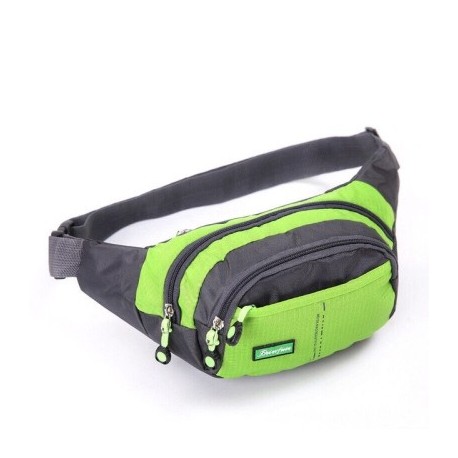 Szín: zöld - Deréktáska Nylon Vízálló deréktáska Női Férfi Övtáska Futó Jogging Fanny Pack Sport Runner Crossbody