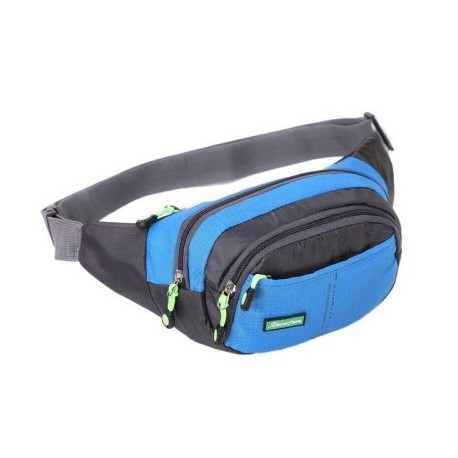 Szín: ég kék - Deréktáska Nylon Vízálló deréktáska Női Férfi Övtáska Futó Jogging Fanny Pack Sport Runner