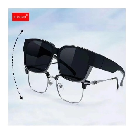 A lencsék színe: rózsaszín-polarizált - Polarizált napszemüveg fedőréteg rövidlátás dioptriás szemüvegek férfi