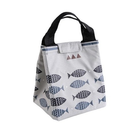 Szín: ezüst - Ebédtáska női hőszigetelt termikus vacsora tároló Diákok Bento reggeliző doboz hűtő jégcsomag Irodai