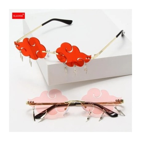 Lencsék színe: átlátszó arany - Keret nélküli napszemüvegek Női Férfi Divatos Felhők Napszemüvegek ernyők UV400