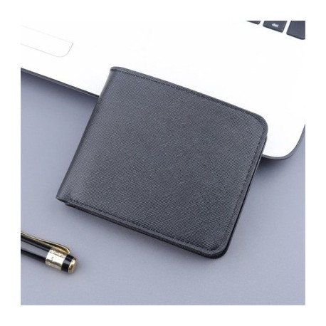 Fekete szín - Férfi mini rövid pénztárca kártyatartó Férfi pénztárca érme pénzkártya táska divatos pu fekete