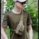 Szín: camo - Taktikai melltáska Crossbody EDC sport válltáska katonai trekking csomag rohamtáska túrázáshoz kerékpáros