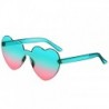 Lencsék színe: tó kék rózsaszín - Színátmenetes, szív alakú napszemüvegek női márkatervezők, utazások, vezetés,