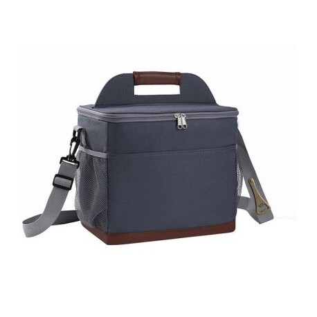 Szín: szürke-L - Nagy kapacitású szigetelt hűtő pikniktáskák kültéri kempingezés ebéd akadály tárolási kosár