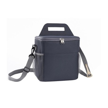 Szín: szürke-S - Nagy kapacitású szigetelt hűtő pikniktáskák kültéri kempingezés ebéd akadály tárolási kosár