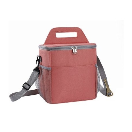 Szín: Pink-S - Nagy kapacitású szigetelt hűtő pikniktáskák kültéri kempingezés ebéd akadály tárolási kosár