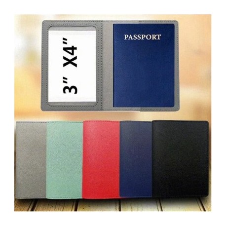 Piros szín - Útlevéltartó borító Női Férfi Vintage üzleti azonosító hitelkártya tartó csomag PU pénztárcák