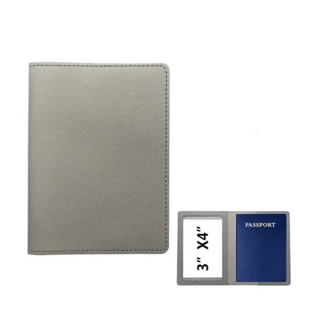 Szín: világosszürke - Útlevéltartó borító Női Férfi Vintage üzleti azonosító hitelkártya tartó csomag PU