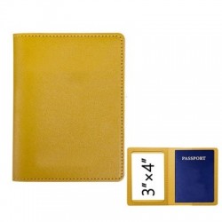 Szín: sárga - Útlevéltartó borító Női Férfi Vintage üzleti azonosító hitelkártya tartó csomag PU pénztárcák