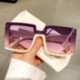 Lencsék színe: bézs-lila rózsaszín - Női Oversize négyzet alakú napszemüvegek Vintage tükör ernyők szemüveg Luxus