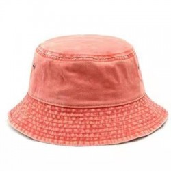 Szín: narancsvörös - 1 db Unisex farmer mosott retro vödörsapka összecsukható pamut halászsapka alkalmi nyári