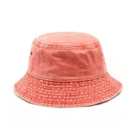 Szín: narancsvörös - 1 db Unisex farmer mosott retro vödörsapka összecsukható pamut halászsapka alkalmi nyári