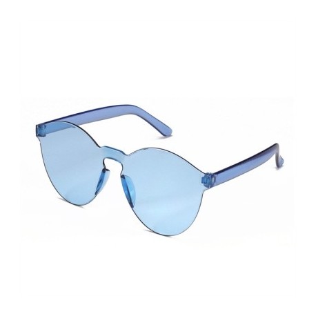 Lencsék színe: világoskék - Divat női macskafül napszemüveg keret nélküli zselés átlátszó szemüveg Retro minden az