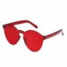 Lencsék színe: piros - Divat női macskafül napszemüveg keret nélküli zselés átlátszó szemüveg Retro minden az egyben