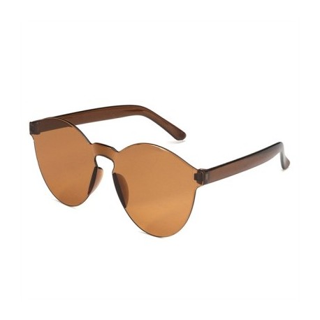 Lencsék Színe: tea - Divat női macskafül napszemüveg keret nélküli zselés átlátszó szemüveg Retro minden az egyben