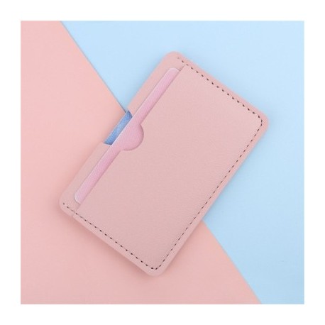 Szín: rózsaszín - Női, rövid pénztárca, levél, cipzár, női kártyatartó, érmetáska, nyomtatott, színes kagylós PU