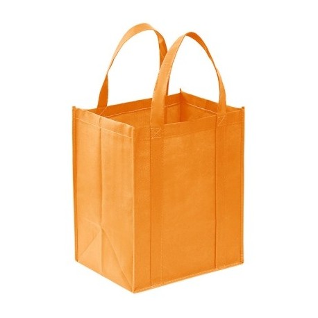 Szín: narancs - Női Összehajtható bevásárlótáska Újrafelhasználható Eco nagy unisex szövet nem szőtt válltáskák