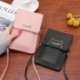 Fekete szín - Divat női kézitáska válltáska táskák érmetáska Univerzális mobiltelefon táska mobiltelefonhoz iPhone