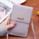 Szín: lila - Divat Női Kézitáska Vállas Táskák Érmetáska Univerzális mobiltelefon táska Mobiltartó Iphone/Xiaomi