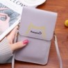 Szín: lila - Divat Női Kézitáska Vállas Táskák Érmetáska Univerzális mobiltelefon táska Mobiltartó Iphone/Xiaomi