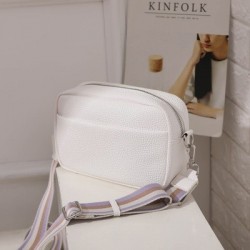 Szín: A-fehér - Vintage válltáskák nőknek Luxus Designer kézitáska Pu bőr pénztárcák Messenger táska táskák