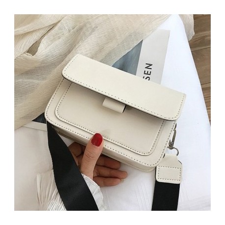 Szín: B-fehér18x14x6cm - Vintage válltáskák Női Luxus Designer Kézitáska Pu Bőr Pénztárcák Hírtáska Táskák