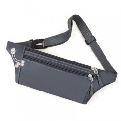 Szín: Szürke - Férfi női deréktáska Crossbody táska nejlon vízálló futó sport Fanny Pack mobiltelefon pénztárca